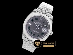 Rolex Datejust Roma Rakamlı Gri Kadran 3235 Jubile Super Clone ETA