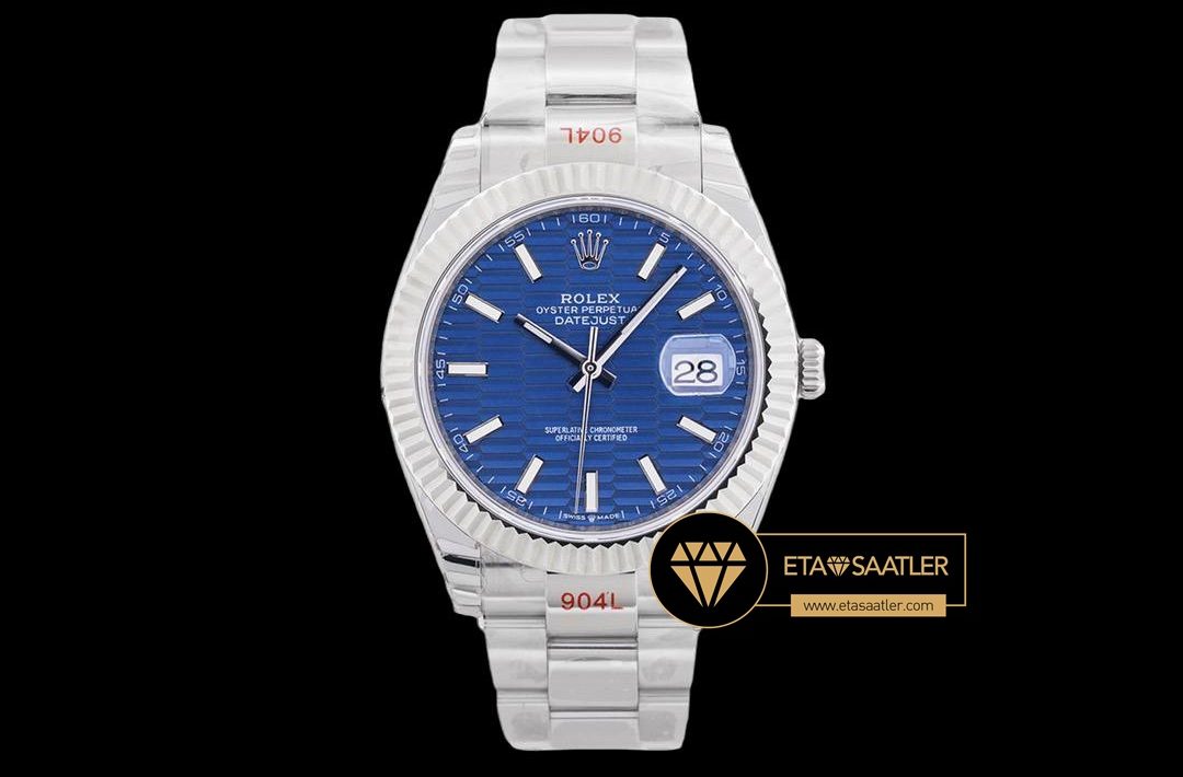 R2dj0419a rolex datejust 41mm desenli mavi kadran 3235 super clone eta (1) 08 Rolex Datejust 41mm Desenli Mavi Kadran 3235 Super Clone ETA