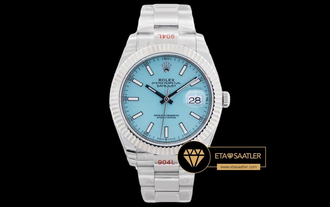 R2dj0419e rolex datejust tiffany mavisi 41mm kadran 3235 oyster super clone eta (1) 01 Rolex Datejust Tiffany Mavisi 41mm Kadran 3235 Oyster Super Clone ETA