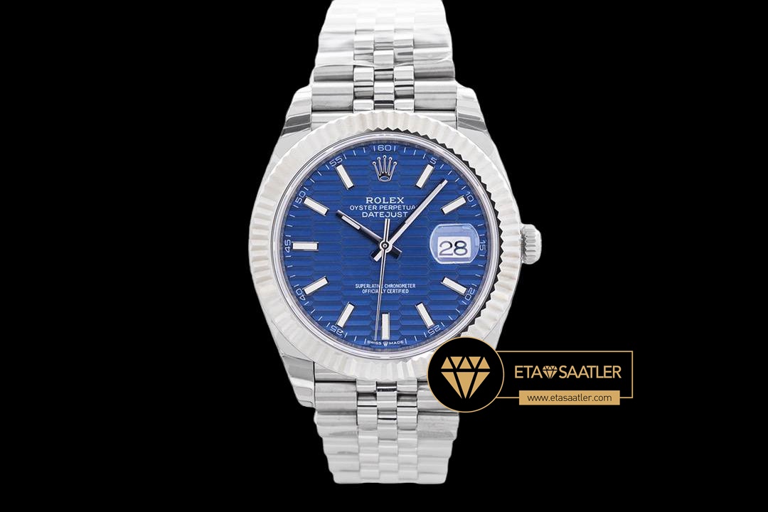 R2dj0421a rolex datejust 41mm desenli mavi kadran super clone eta (1) 01 Rolex Datejust 41mm Desenli Mavi Kadran Super Clone ETA