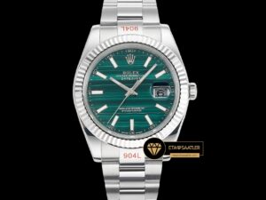 R2dj0424b oyster rolex datejust 3235 malakit kadran 41mm oyster super clone eta (1) 08 Rolex Datejust 3235 Malakit Kadran 41mm Oyster Super Clone ETA
