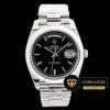 Rolex Day Date Çubuk İşaretli Siyah Kadran 40mm Super Clone ETA