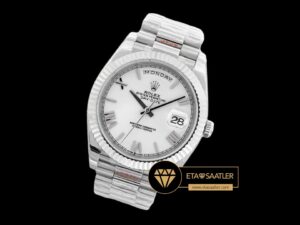 Rolex Day Date Roma Rakamlı Beyaz Kadran Super Clone ETA