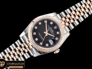 Rdj0324a Datejust 36mm Jub Flt 904l Rgss Blkdiam Gmf A2836 05 05