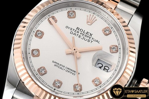 Rdj0324b Datejust 36mm Jub Flt 904l Rgss S Whtdiam Gmf A2836 04 04