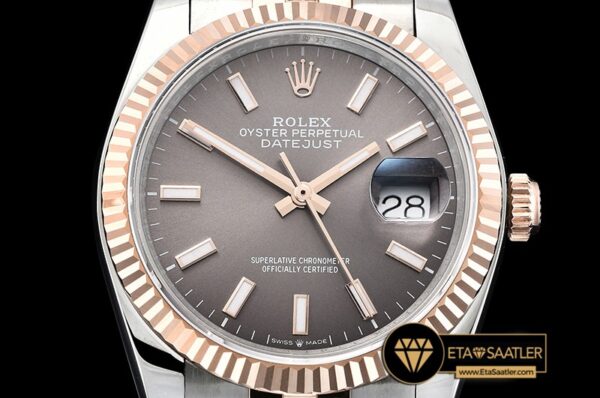 Rdj0325c Datejust 36mm Jub Flt 904l Rgss Greystk Gmf A2836 06 06