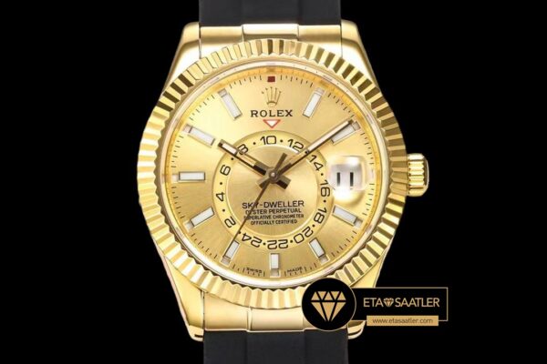 Rolskd017a rolex sky dweller altın kadran 42mm 18k altın kasa super clone eta (2) 02