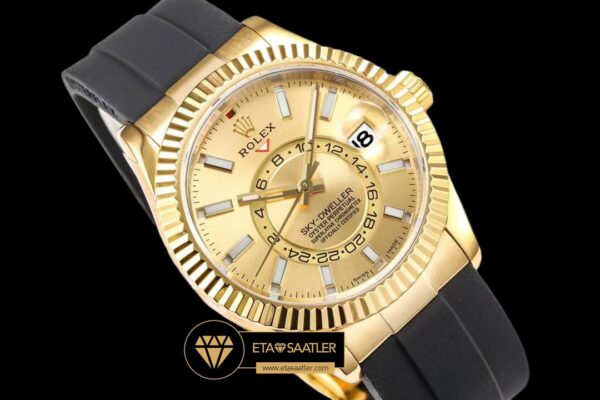 Rolskd017a rolex sky dweller altın kadran 42mm 18k altın kasa super clone eta (5) 05