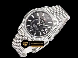 Rolex Sky-Dweller 42mm Siyah Kadran 904L Çelik Jubile Super Clone ETA