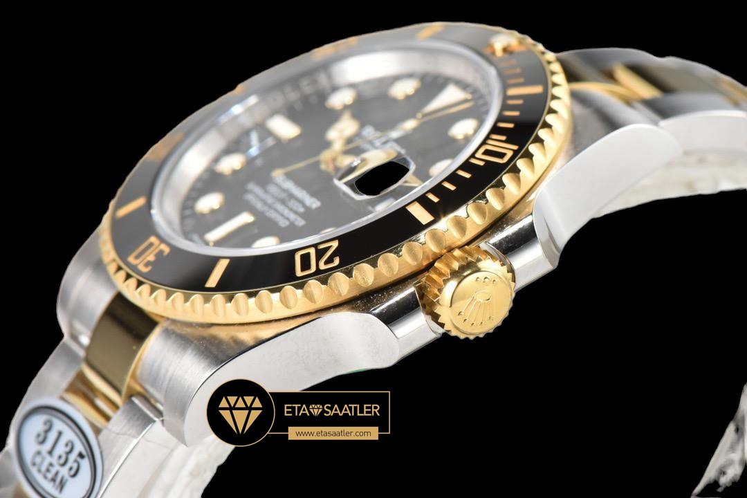 Rolex Submariner 116613LN Siyah CLEAN Factory 18K Altın 3135 Super Clone ETA Rolex Submariner 116613LN Siyah CLEAN Factory 18K Altın 3135 Super Clone ETA