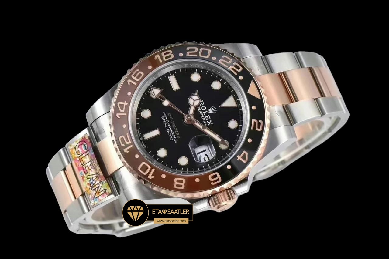 Rolex Gmt-Master II Clean Factory 126711CHNR Rose 3186 Oyster Super Plus Clone ETA (3) Rolex Gmt-Master II Clean Factory 126711CHNR Rose 3186 Oyster Super Plus Clone ETA