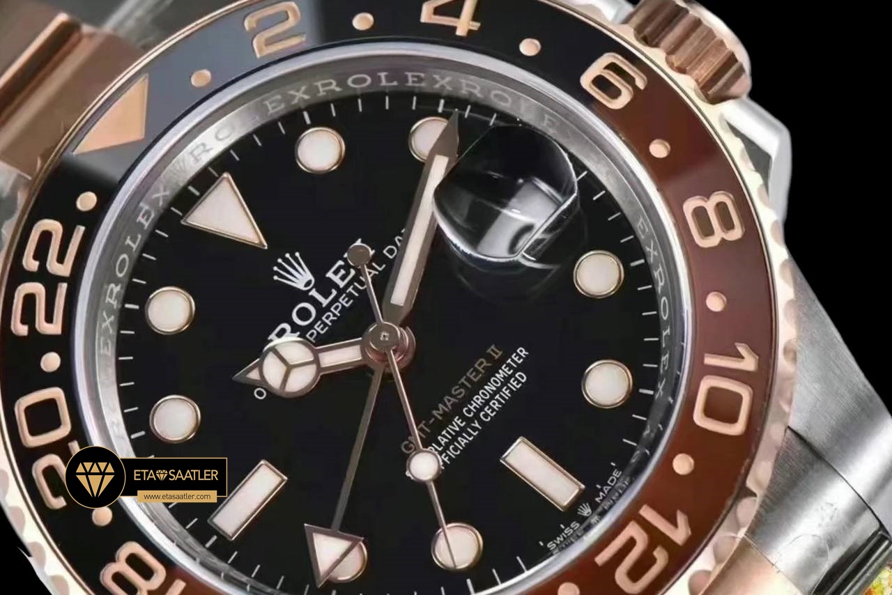 Rolex Gmt-Master II Clean Factory 126711CHNR Rose 3186 Oyster Super Plus Clone ETA (6) Rolex Gmt-Master II Clean Factory 126711CHNR Rose 3186 Oyster Super Plus Clone ETA