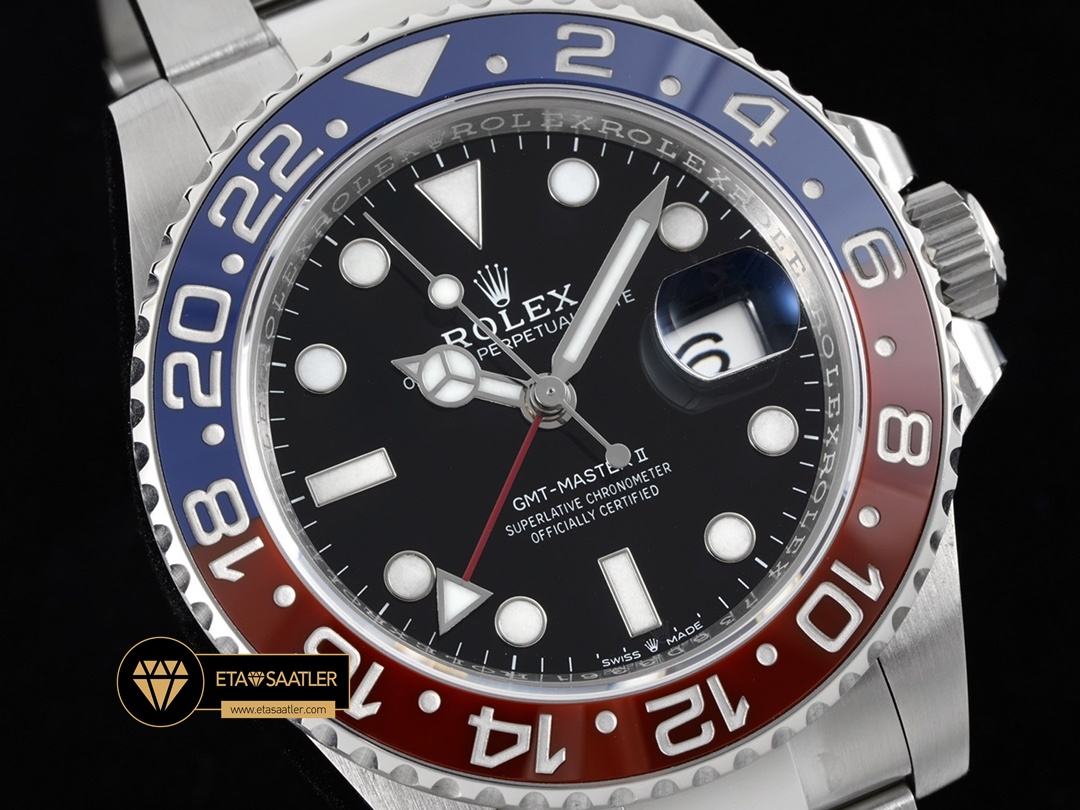 Rolex Gmt-Master II Pepsi 126710BLRO Oyster 3186 Clean Factory Super Plus Clone ETA (3) Rolex Gmt-Master II Pepsi 126710BLRO Oyster 3186 Clean Factory Super Plus Clone ETA