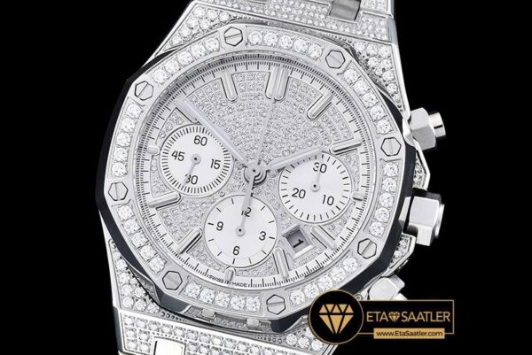 AP0385B – Royal Oak Chronograph 26322O SSSS Diams A7750 modelleri