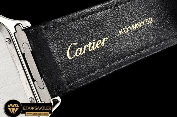 CAR0430E -Santos De Cartier 2018 Ladies SSLE (Blk)Wht Swiss Qtz modelleri
