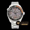 Omega Planet Ocean 43.5mm Siyah Turuncu Bezel Gri Kadran ETA