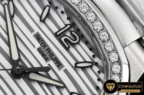 PP0271B – Patek Nautilus 33mm Diam SSSS White PF Miyota 9015 modelleri