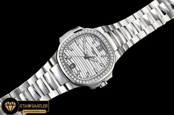 PP0271B – Patek Nautilus 33mm Diam SSSS White PF Miyota 9015 modelleri