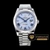Rolex Day Date 22823 Roma Rakamlı Mavi Kadran 1:1 Swiss ETA