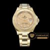 Rolex Yacht Master 116628 Altın Kadran 40mm 1:1 Super Clone ETA